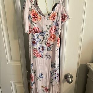 Rue21 Floral Maxi Dress - Pink and Multicolor